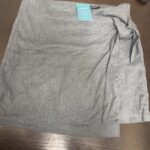 Falda Mujer Gris con Lazo Lateral Banana Republic Talla 32-34