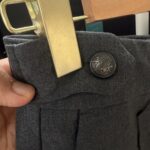 Pantalón de Vestir Gris Marengo con Costura Expuesta Express talla 26
