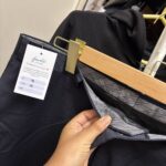 Pantalón de Vestir Hombre Negro Rayado Calvin Klein Talla 36